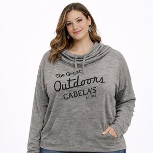 Cabela's Gray Hoodie. Oversized XL. EUC